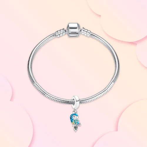 Vista 2 de Annmors Christmas Animal Heart Charm fit Bracelet Necklace 925 Sterling Silver Charm for Woman,Chriatmas Jewelry Gifts for Women Girls