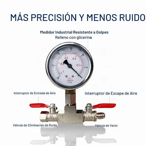 Vista 5 de BACOENG Cámara de vacío de acero inoxidable de 1.5 galones con tapa de vidrio templado perfecta para estabilizar madera, desgasificar siliconas