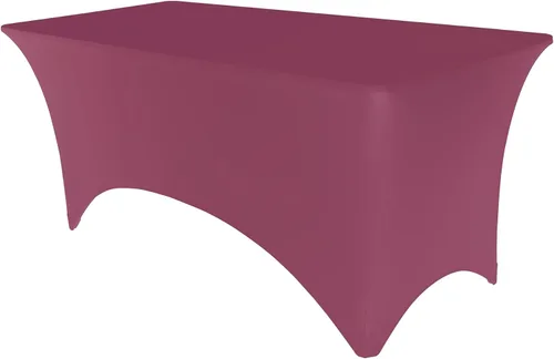 Vista 9 de Pomp Mantel elástico de elastano color antracita de 4 pies, resistente a las arrugas y a las manchas, tela de alta calidad de fácil cuidado, se