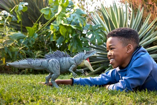 Vista 2 de Mattel Jurassic World Colossal Chomp Giganotosaurus Dinosaur Figure