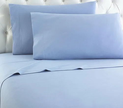 Vista 3 de Empire Home Juego de sábanas de franela - 100% algodón - Ajustadas + planas + fundas de almohada con bolsillo profundo (individual, gris)
