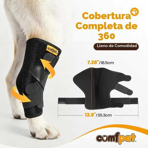 Vista 6 de Soporte de corvejón grande para perro (40-90 libras), soporte de pata trasera de alta resistencia para labrador, pastor alemán, golden retriever