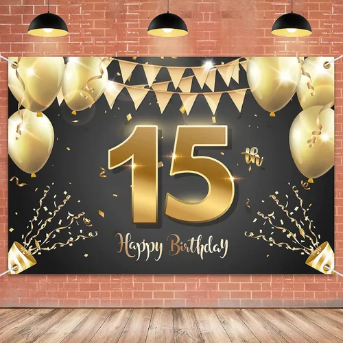 Vista 28 de HAMIGAR Fondo de pancarta de feliz cumpleaños número 10 de 6 x 4 pies, decoraciones de cumpleaños de 10 años, suministros de fiesta para niñas