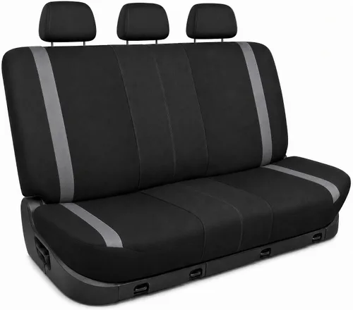 Vista 13 de FH Group Juego delantero de fundas de asientos de automóvil de tela para asientos de respaldo bajo con reposacabezas extraíble, ajuste universal