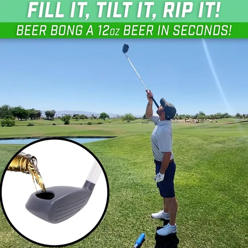 Vista 2 de GoPong Beer Bomber Golf Club Beer Bong - Regalo de fiesta novedoso para golfistas