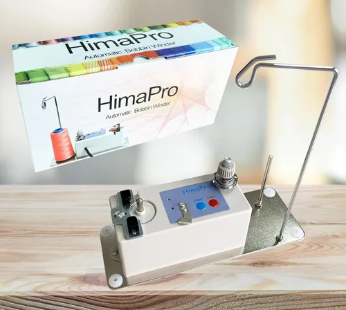 Vista 2 de HimaPro Bobinadora Automática para Máquina de Coser Bobinadora Eléctrica - Bobinadora Eléctrica - Ranura Ajustable para Bobina - Experiencia