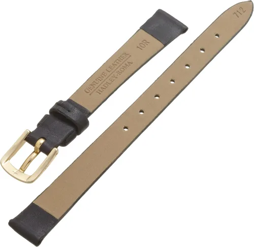 Vista 2 de Hadley-Roma Women's Genuine Leather Strap Watchband Negro