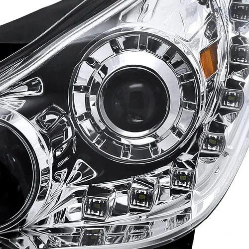 Vista 7 de SPEC-D TUNING Faros delanteros LED cromados SMD compatibles con Hyundai Sonata 2011-2014, conjunto de faros delanteros izquierdo y derecho