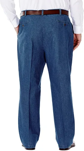 Vista 2 de Haggar Men's Casual Classic Fit Denim Trouser Pant-Regular and Big & Tall Sizes