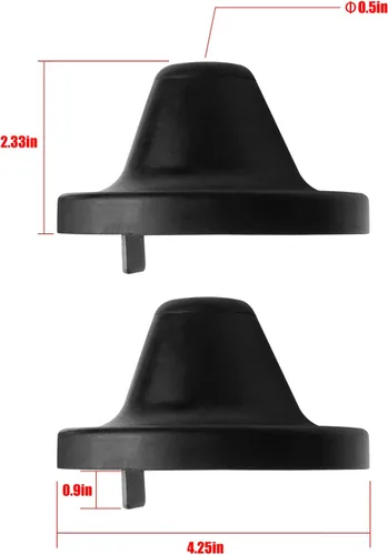 Vista 5 de Parachoques trasero de capó 2 piezas para Freightliner Cascadia reemplaza A18-59704-000 A17-20868-000, cono de tope de capó y parachoques