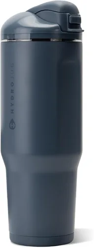 Vista 59 de HydroJug Ease2o - Botella de agua aislada de 24 onzas, tapa con popote y Duna