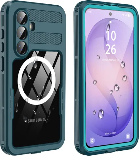 Vista 12 de GOLDJU - Funda impermeable para Samsung Galaxy S25, IP68, color negro y transparente Dustproof Case with Built-in Screen Protector, Full Body