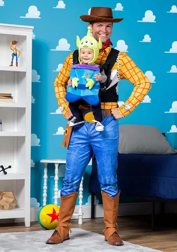 Vista 4 de Disney Toy Story Little Alien Space - Funda para portador de bebé, disfraz infantil de Halloween