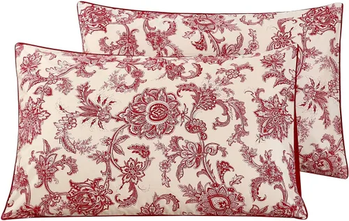 Vista 30 de WINLIFE Juego de 2 fundas de almohada de algodón 100%, tamaño estándar, de fibras largas, 20×26 pulgadas, fundas de almohada frescas, transpirables