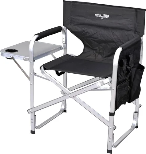 Vista 3 de Elegante completa silla plegable acampar Marrón