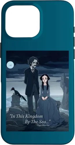Vista 19 de Funda estética gótica para iPhone 12/12 Pro Edgar Allan Poe y Annabel Lee