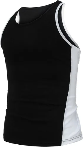 Vista 3 de Camisetas de gimnasio para hombre ajuste seco transpirable y espalda en Y para entrenamiento musculación culturismo fitness camisetas deportivas