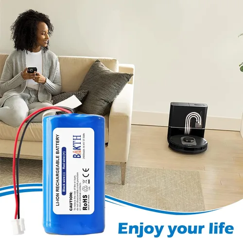 Vista 7 de BAKTH Batería de repuesto RVBAT850 de 14.4V 2600mAh para Shark Ion R75, R85, RV761, RV850C, RV851WV, RV871, RV1000S, RV1100VL, RV1001AE, UR1000SR