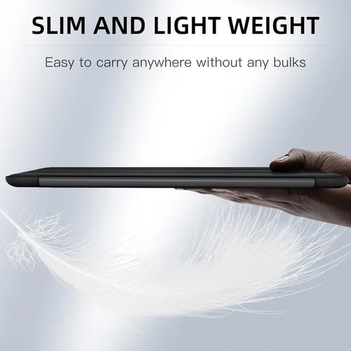 Vista 6 de Funda compatible con iPad de 9ª/8ª/7ª generación, para iPad de 10.2 pulgadas con soporte para lápiz, funda inteligente con soporte de TPU