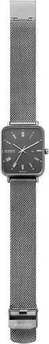 Vista 5 de Skagen Men's Ryle Solar-Powered Black-Tone Stainless Steel Mesh Watch (Model SKW6756)