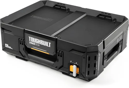 Vista 10 de ToughBuilt StackTech Caja de Herramientas Compacta Organizador con Cerradura con Bandeja Extraíble
