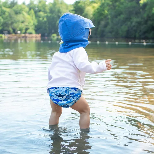 Vista 3 de i play. Baby Flap Sun Protection Swim Hat