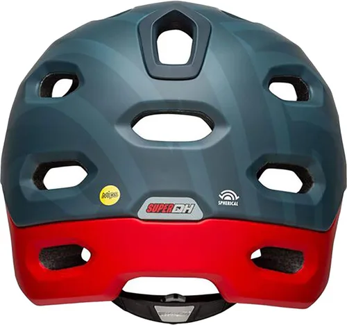 Vista 3 de Cascos de Bicicleta Bell Bike Super Dh MIPS Spherical Prime Azul Mate/Carmesí Pequeño