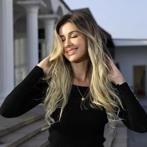 Vista 7 de Extensiones de cabello humano real con broches, 4.23 oz, 7 unidades, extensiones de cabello humano real con clip, de 14 pulgadas, rubio ceniza a