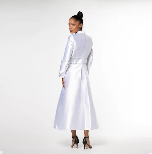 Vista 4 de Vestido de estilo vestido con cinturón trasero para mayor comodidad y estilo DN5881