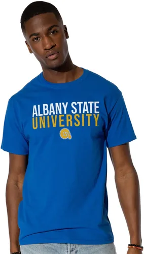 Vista 2 de Colección de camisetas para adultos apiladas colegiales 1 Universidad Estatal de Albany