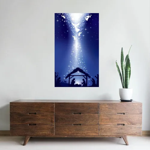 Vista 3 de CafePress Vinilo adhesivo de pared de 35 x 21 pulgadas, vinilo reutilizable