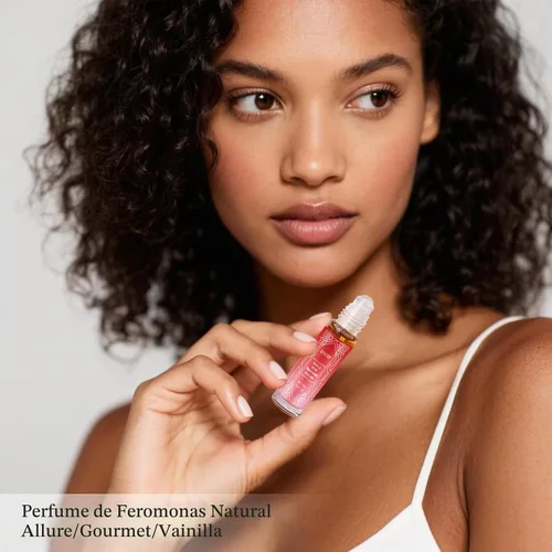 Vista 3 de Perfume de feromonas para mujeres, aceite de perfume de vainilla de larga duración, roll-on (0.34 fl oz/0.3 fl oz)