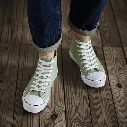 Vista 41 de ZGR Tenis de lona para hombre, con cordones, clásicos, casuales, para caminar