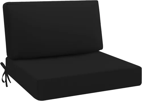 Vista 31 de idee-home Cojines impermeables para asiento de exteriores, para muebles de patio, cojines de repuesto para asiento profundo Hampton Bay