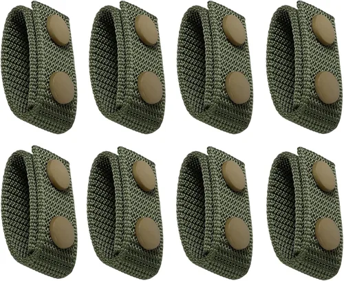 Vista 11 de FRTKK Cinturón de servicio con broches dobles para cinturón de 2¼ pulgadas de ancho, cinturón táctico de seguridad, accesorios de equipo militar
