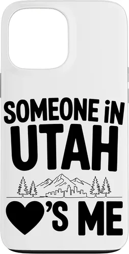 Vista 24 de Someone in Utah Loves Me Long Distance Family Case for iPhone 16