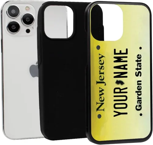 Vista 3 de Guard Dog Funda compatible con iPhone 13 Pro Max, grado militar, protección robusta de dos piezas, personalizada, placa de matrícula de Nueva Jersey