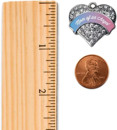 Vista 292 de Inspired Silver - Adorno con dije de hermana gemela - Adornos navideños de plata con circonitas cúbicas