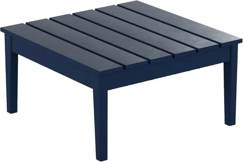 Vista 18 de WestinTrends Ashore - Mesa de centro para exteriores, 32 pulgadas de madera de polietileno Adirondack para todo tipo de clima, mesa auxiliar Negro