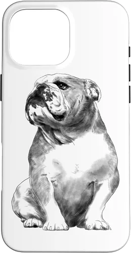 Vista 19 de Funda para iPhone 17 de Bulldog Inglés con diseño de perro