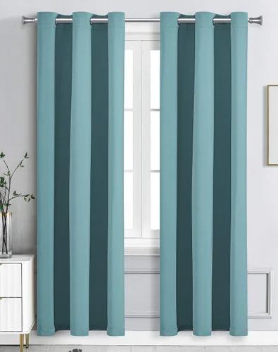 Vista 21 de WPM - Cortinas opacas de triple tejido, para oscurecer la habitación, 2 paneles para sala de estar, color beige, con aislamiento térmico y ojales