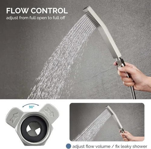 Vista 4 de Angle Simple Válvula de control de flujo de agua, válvula de cierre de cepillado níquel
