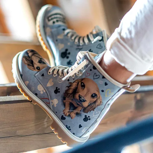 Vista 5 de DOGO Botas largas para mujer botas de invierno de cuero vegano y diseño único para mujer, botas cómodas y elegantes para mujer