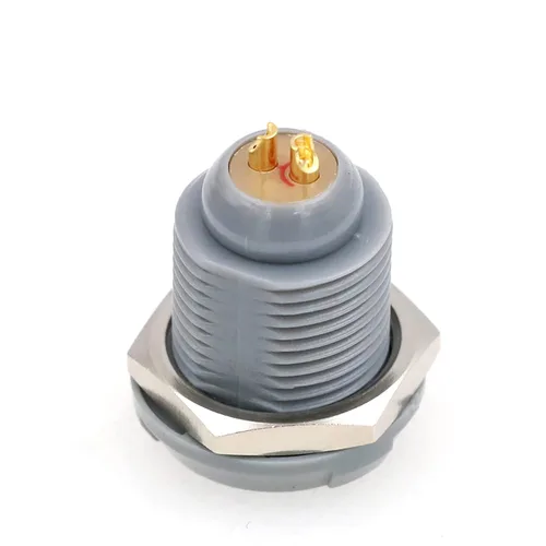 Vista 15 de 1P plástico PAG PKG enchufe enchufe Push Pull Auto bloqueo Hold Conector 2 Pin Plug macho para médico
