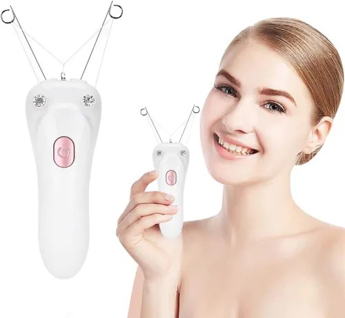 Vista 8 de Removedor de vello facial, depiladora eléctrica inalámbrica para mujer, depiladora de hilo facial, depiladora de belleza para mujer, removedor