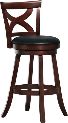 Vista 4 de Inspire Q Crosby Crry X-Back - Taburete giratorio de 29 pulgadas con respaldo alto de Classic