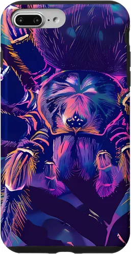 Vista 9 de iPhone 15 Retro Synthwave Tarantula Art Poster Case