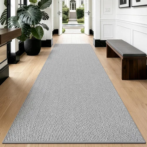 Vista 16 de LUMI Tapete ultradelgado para puerta de interior de 17 x 30 pulgadas, tapete de entrada antideslizante, tapete de perfil bajo, tapete de diseño