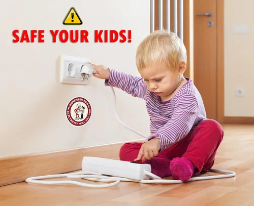 Vista 6 de Remember Kids Electricity Will Kill You - Calcomanías para casco duro, calcomanías de advertencia de kilovatios rojos; juego de 5 - Ideal