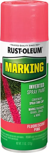 Vista 13 de Rust-Oleum 1987830 Pintura en aerosol para marcado especial, 11 onzas, naranja fluorescente